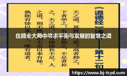 333体育在顾全大局中寻求平衡与发展的智慧之道